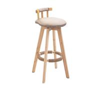AFGFGHES Taburete Taburete de Bar con Respaldo for Tienda Comercial, Silla de Bar de Madera Maciza Simple for el hogar Taburete Alto