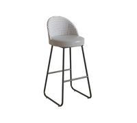 AFGFGHES Taburete Taburete de Bar Redondo de mármol con losa de Roca de cafetería Sencilla, Silla for Porche, balcón y Sala de Estar del hogar Taburete Alto(C)