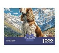 Afghan Hound 1000 Pieza Cartulina Premium Rompecabezas Premium Loyal Dog Antiestrés Juguete De Cumpleaños Rompecabezas para Adultos Y Niños 38x26cm/1000pcs