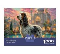 Afghan Hound 1000 Piezas Cartulina Premium Rompecabezas DIY Handsome Dog Antiestrés Juego Creativo Rompecabezas Regalos para Familia Y Amigos 52x38cm/1000pcs