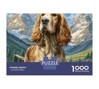 Afghan Hound 1000 Piezas Papel Ecológico Resistente Rompecabezas DIY Handsome Dog Extremadamente Difícil Juguete De Cumpleaños Rompecabezas Regalos para Familia Y Amigos 70x50cm/1000pcs