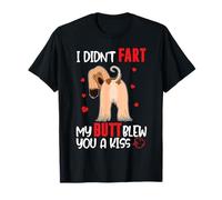 Afghan Hound I Didn’t Fart My Butt Blew You A Kiss Funny Dog Camiseta