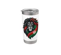 Afghanistan Flag Lion Pride Afghan National Heritage Marjan Vaso térmico de acero inoxidable de doble pared
