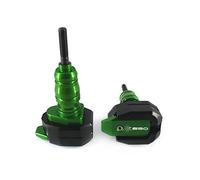 AFGIFT Deslizadores Moto para Kawasaki Z650 Z900 Z900RS Z 650 900 2017-2023 Marco de protección contra caídas para Motocicleta Slider Carenado Crash Pad Protector (Color : Green, Size : Z650)