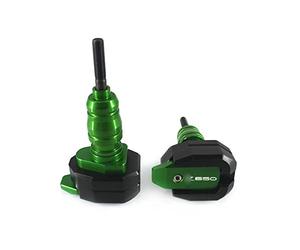 AFGIFT Deslizadores Moto para Kawasaki Z650 Z900 Z900RS Z 650 900 2017-2023 Marco de protección contra caídas para Motocicleta Slider Carenado Crash Pad Protector (Color : Green, Size : Z650)