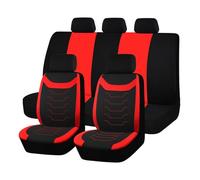 AFGJHYT Fundas para Asientos de Auto para Kia EV2 2025 2026, Cubreasientos Juego Completo, Protector de Asiento Transpirable Antideslizante, Forro Asiento,C Red
