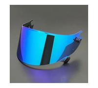 AFGJHYT Visera Casco Moto para Shark Race R Pro GP, Visera Integral con Protección UV, Visera Resistente a Rayaduras para Casco Integral, Visera Antivaho para Casco,C Blue Plating