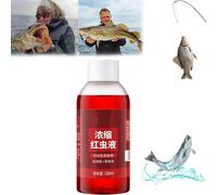 AFGQIANG Red 40 Fishing Liquid - Red Ink Fishing, Strong Fish Attractant High Concentrated Red Worm Liquid Bait,Bait Fish Additive,Fish Bait Attraction Enhancer for Trout, Cod, Carp, Bass (1pc)