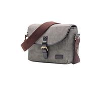 AFGRAPHIC Bolsa bandolera de lona gris retro con correa ajustable para cámara Nikon D3500, D3400, D3300, D3200, D3100 y D3000, gris, Funda para cámara