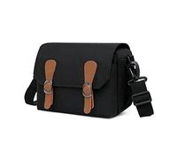 AFGRAPHIC Bolso bandolera antirrobo retro negro con correa para Nikon NIKKOR Z DX 18-140 mm f/3.5-6.3 VR lente con Nikon Z9, Z8 cámara, Black, Funda para cámara