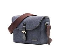 AFGRAPHIC Bolso bandolera de lona azul retro con correa ajustable para Nikon NIKKOR Z DX 16-50mm f/3.5-6.3 VR lente con Nikon Z5, Z6, Z6 II, Blue, Funda para cámara