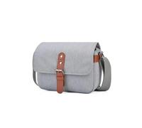 AFGRAPHIC Bolso bandolera retro impermeable gris antirrobo para cámara réflex digital con correa para el hombro para lente Sony FE 28-60 mm f/4-5.6 con cámara Sony Alpha a7C II, gris, Bolsa para