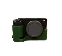 AFGRAPHIC Funda de piel auténtica para cámara Sony ZV-E1 sin espejo, Green, Funda base de medio cuerpo