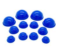 AFH-Webshop 1550401-02 - Juego de ventosas de silicona (12 unidades, diferentes diámetros), color azul
