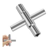 afhgdjr Llave cuadrada, 4 vías, dimensiones interiores 6,5 mm/7 mm/8 mm/9 mm, llave para grifo, llave de armario distribuidor adecuado para caja eléctrica, gas, agua, contador de electricidad, caja