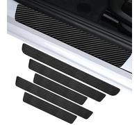 AFHGZZB Protector de Umbral de Puerta de Coche, para VW Polo 6R 6N 6N2 6C 9N 9N3 Elumbral de la Puerta de Fibra de Carbono es Impermeable Antideslizante