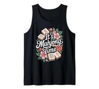 Aficionado a los Juegos Chinos Mah Jongg Tile Set Lover It's Mahjong Time Camiseta sin Mangas
