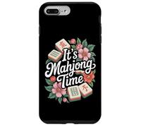 Aficionado a los Juegos Chinos Mah Jongg Tile Set Lover It's Mahjong Time Carcasa para iPhone 7 Plus/8 Plus