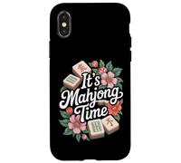 Aficionado a los Juegos Chinos Mah Jongg Tile Set Lover It's Mahjong Time Carcasa para iPhone X/XS