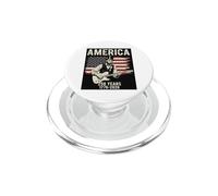 Aficionado de la música del 250 Aniversario de Estados Unidos Estilo Rock 1776-2026 PopSockets PopGrip para MagSafe