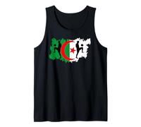 Aficionados de la Bandera argelina argelina Humor Camiseta sin Mangas