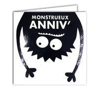 AFIE 22222 - Tarjeta cuadrada con diseño de silueta de araña negra brillante (15 x 15 cm), diseño de edición de impresión francesa