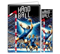 AFIE 69-1002 Tarjeta HANDBALL con sobres de 12 x 17,5 cm para deportes deportivos, handballer handballer, campeón o apoyo de un equipo, colección Passion Sports de los Juegos Olímpicos, fabricada en