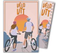 AFIE 69-1027 - Tarjeta para bicicleta de montaña y ciclismo, deportiva, para hombre, mujer, sol, con marcapáginas, regla de 15 cm de papel y sobre blanco, formato 12 x 17,5 cm, regalo de cumpleaños o