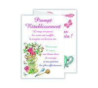 afie 69 - 3935 tarjeta 3 Volets Prompt rétablissement Mujer