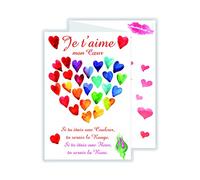 afie 69 - 3937 tarjeta 3 Volets je t 'aime