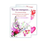 afie 69 - 3938 tarjeta 3 Volets tu me manques