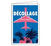 Afie 69-4343 - Tarjeta de inicio en jubilación con sobre, 17 x 11,5 cm, diseño retro retro