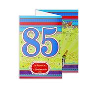 afie 882145 tarjeta 3 Volets cumpleaños 85 años