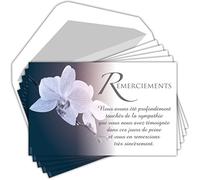 AFIE C5263X4 - Lote de 20 tarjetas de agradecimiento (9 x 14 cm, 20 sobres blancos)