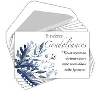 AFIE C5267X4 - Lote de 20 tarjetas de agradecimiento (9 x 14 cm, 20 sobres blancos)