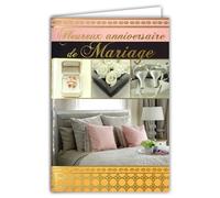 AFIE - Tarjeta de felicitación para cumpleaños, boda, oro dorado, felicitaciones para parejas enamoradas, románticas, cariñosas, alianzas rosas blancas, sobre 12 x 17,5 cm, 63-1012-A
