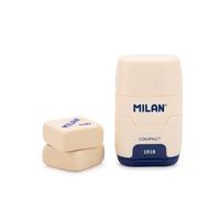Afilaborra Milan Compact Serie 1918 Pack Afilaborras con 2 Gomas de Recambio