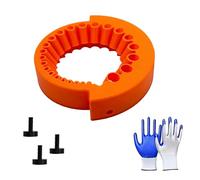 Afilador Brocas Taladro, Power Drill Bit Grinding Attachment, Grinder Drill Bit Sharpener, Molienda de Brocas Multiespecificación, Herramienta Guía de Afilado de Brocas de Precisión, Naranja