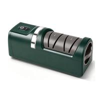 afilador cuchillos electrico, afilador de cuchillos profesional, afilador eléctrico, electric knife sharpener, adecuado para cuchillos de doble bisel y dentados, poco ruido, fácil usar - verde