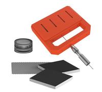 Afilador de agujas para aerógrafo: instrumento de corrección de puntas de alta resistencia, dispositivo de pulido abrasivo duradero para reacabado de automóviles, equipos de barbería, mantenimiento in