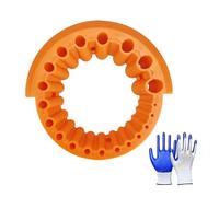 Afilador de brocas ABS de 20 agujeros y guantes protectores para piezas de amoladora angular, reparaciones del hogar y taller, afilador de brocas