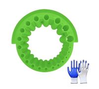 Afilador de brocas ABS de 20 agujeros y guantes protectores para piezas de amoladora angular, reparaciones del hogar y proyectos de taller