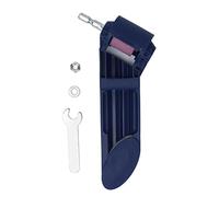 Afilador de brocas Amoladora portátil Juego de herramientas de afilado Kit para carpintería Destornillador eléctrico Destornillador manual Material ABS azul marino Vástago