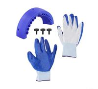 Afilador de brocas con guía ajustable para taladro eléctrico, accesorio de molienda multiespecificación para trabajos de metal y proyectos de bricolaje (con guantes)