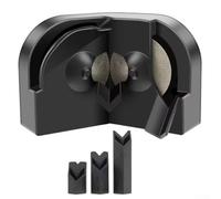 Afilador de brocas de diamante para taladros helicoidales de 2 mm a 16 mm con tres soportes para molienda precisa en el taller casero y uso profesional, juego de acabado negro (1)