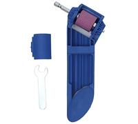 Afilador de Brocas Eléctrico con Muela de Corindón Resistente Al Desgaste, Tamaño y ángulo Ajustables, Herramienta Portátil para Afilar Taladros de Hierro (BLUE)