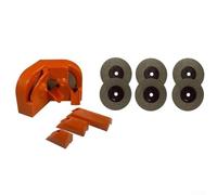 Afilador de brocas eléctrico de doble cara pulido con tres soportes de molienda para afilar cortadores planos, taladros, tijeras, cortadores (B)