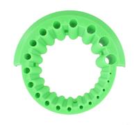 Afilador de brocas multiusos y accesorio de herramienta de molienda para amoladora angular de 115 mm y 125 mm, pulidora de taladro giratorio con 20 tamaños de agujeros de 2 mm a 13 mm, duradero (verde