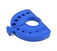 Afilador de brocas para amoladora angular, 11,5 x 12,5 cm, accesorio de molienda portátil de polipropileno con ángulo ajustable, compatible con brocas de acero de alta velocidad y cobalto, para taller