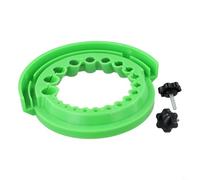 Afilador de brocas para amoladora angular de 115 mm y 125 mm, herramienta de pulido de 20 agujeros con cuerpo de plástico compatible con amoladoras eléctricas estándar (verde)